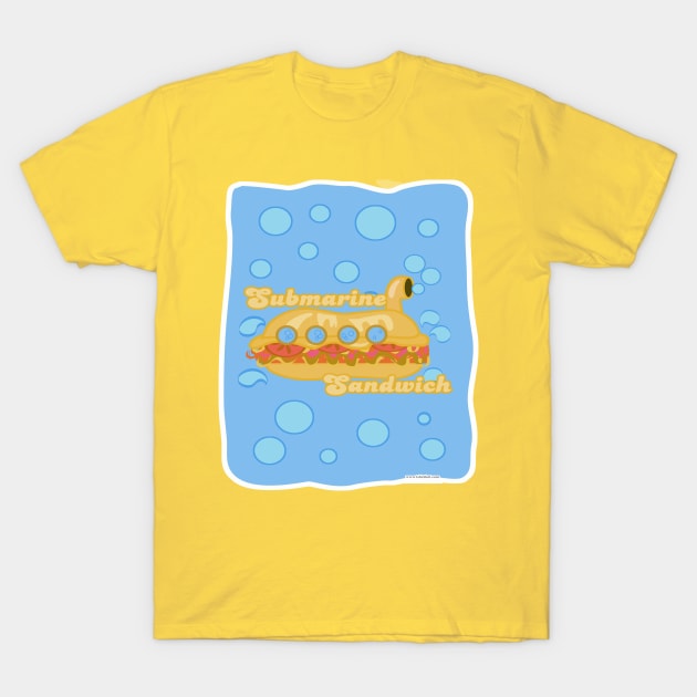 Sixties Mod Submarine Sandwich T-Shirt by Tshirtfort